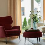 Glamorous living room interior design